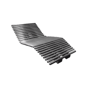 Hydromassage bed in stainless steel AISI
