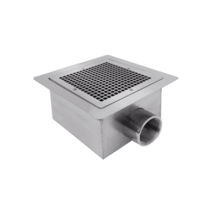 Square drain in stainless steel AISI