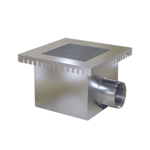 Square drain antivortex stainless steel AISI