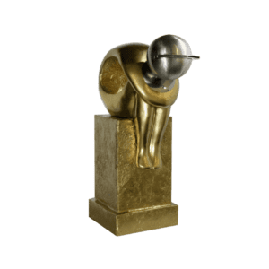 Waterfall in stainless steel AISI and fiberglass structure