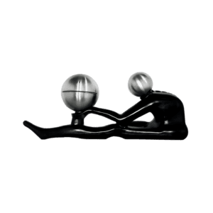 Waterfall in stainless steel and fiberglass structure