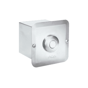 Pneumatic button in chrome ABS with housing in stainless steel