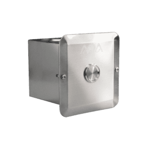 Pneumatic button (IP68) with housing in stainless steel